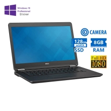 Dell (A-) Latitude E7450 i5-5300U/14”FHD/8GB DDR3/128GB mSATA SSD/No ODD/Camera/10P Grade A- Refurbi