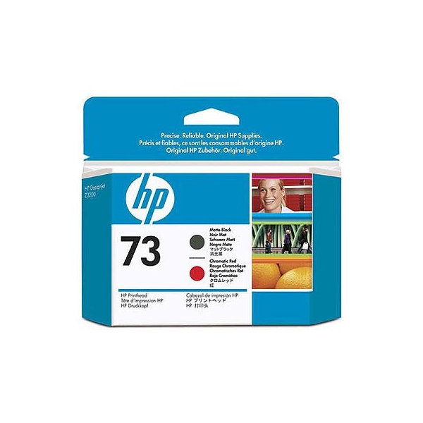 Ink HP No 73 Printhead Matte Black and Chromatic Red CD949A