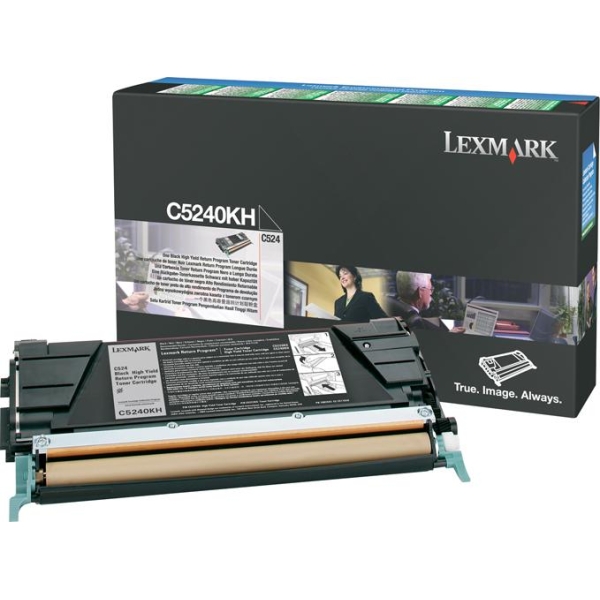 Toner Laser Lexmark C5240KH Black High Yield 8K Pgs