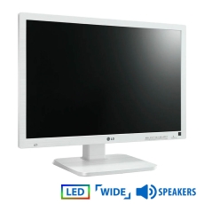 Used (A-) Monitor 22MB65PY LED/LG/22”/1680x1050/Wide/White/w/Speakers/Grade A-/D-SUB & DVI-D & DP &