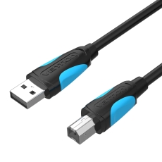 VENTION USB 2.0 A Male to B Male Print Cable with 2*Ferrite Core 5M Black (VAS-A16-B500)